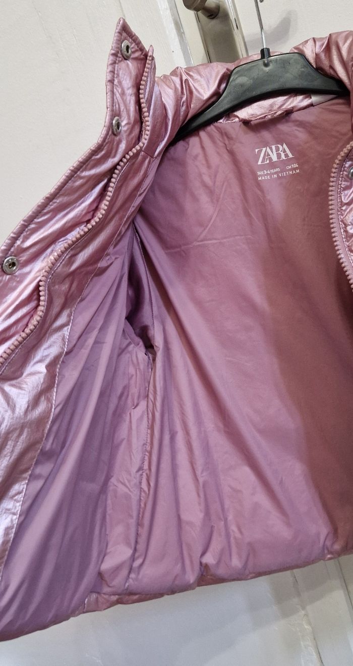 Manteau métallisé fille 3/4 ans Zara - photo numéro 9