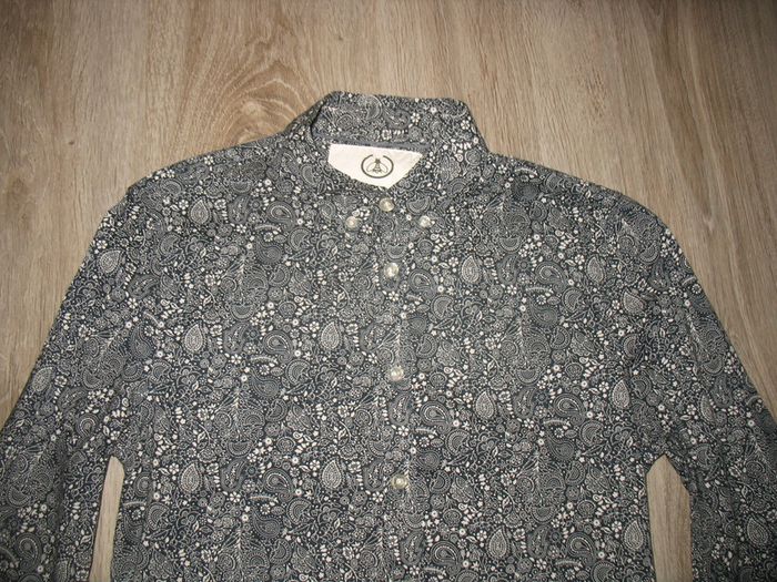 CHEMISE ML MARINE A MOTIFS "BIZZBEE" - TAILLE XS - n°01 - photo numéro 4