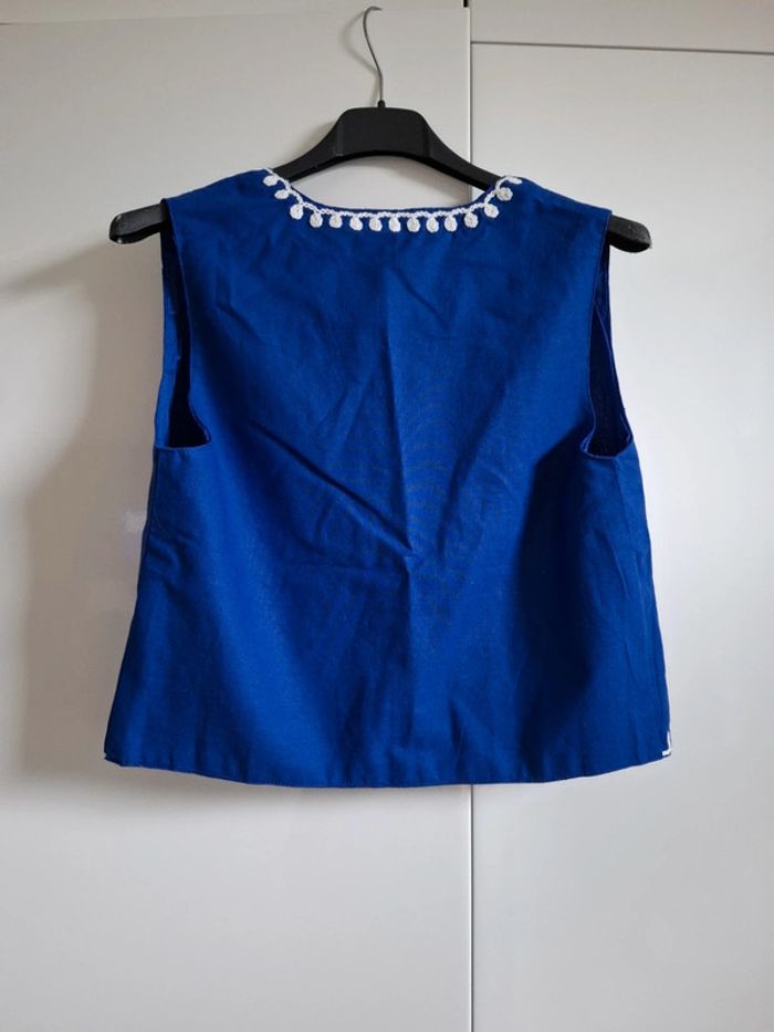 Gilet sans manches brodé 14 ans - photo numéro 3