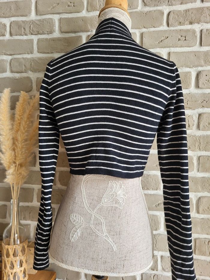Pull crop marinière Bershka - photo numéro 8