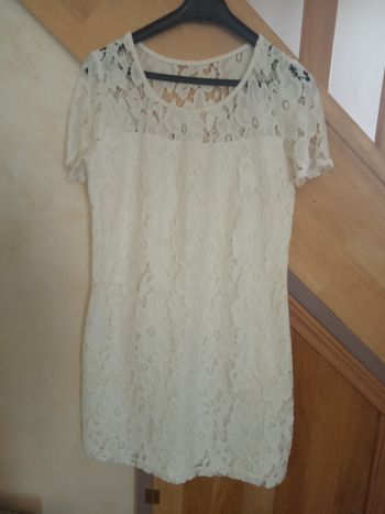 Ravissante Robe d'été Écrue Taille M "Hollister" - comme Neuve