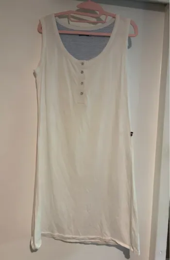 Robe débardeur blanche Grand Voile, taille 44