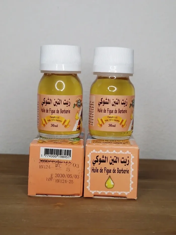 2 huiles de figues de barbarie 2x30ml 100% naturelle - photo numéro 2