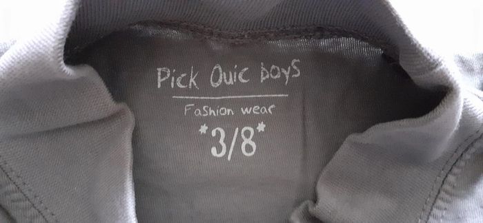 Haut manches longues à col 3-8 ans neuf / Pick Ouic boys - photo numéro 2