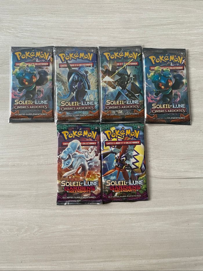 Boosters Pokémon Soleil et Lune  (Ombres Ardentes/Gardien Ascendants)