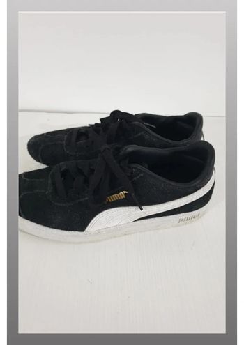 Paire de basket Puma taille 36 noir et blanche