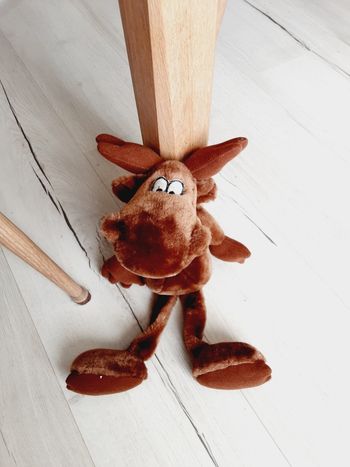 Peluche renne caribou  50 cm de haut au total