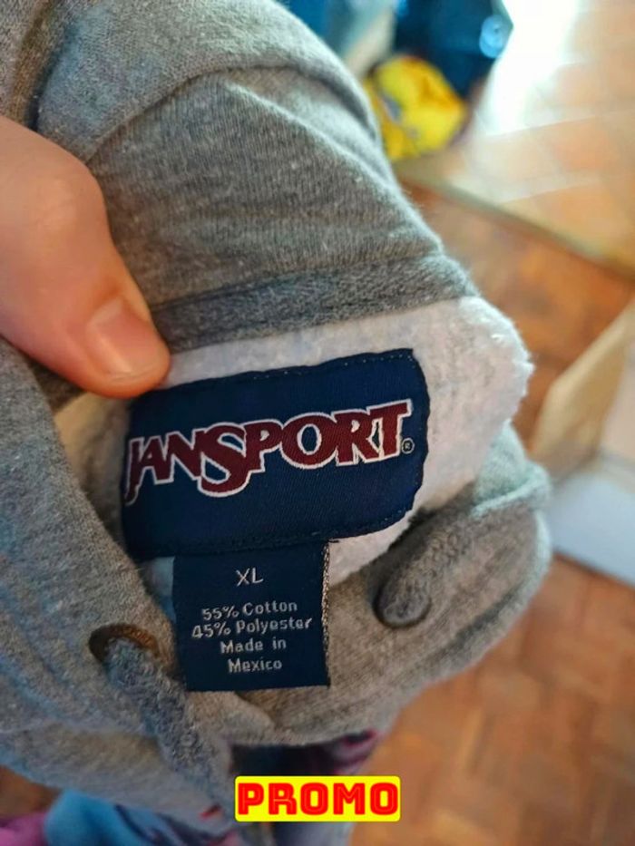 Magnifique sweat à capuche Universitaire Jansport taille M - photo numéro 4