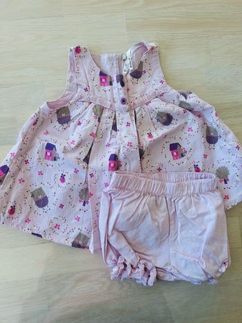 Ensemble robe + culotte assortie Orchestra 6 mois