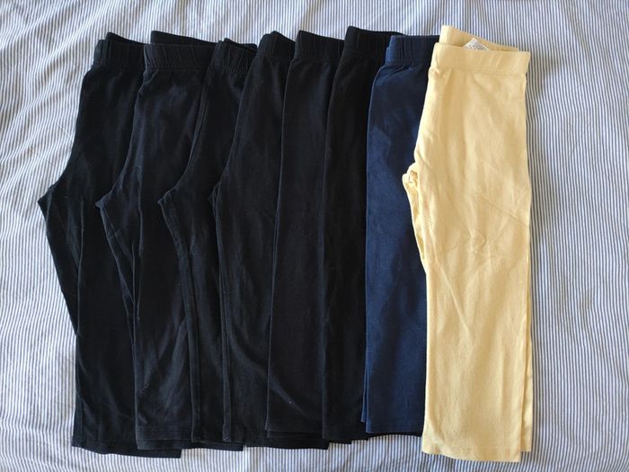 Lot de 8 leggings 3/4, 8 ans