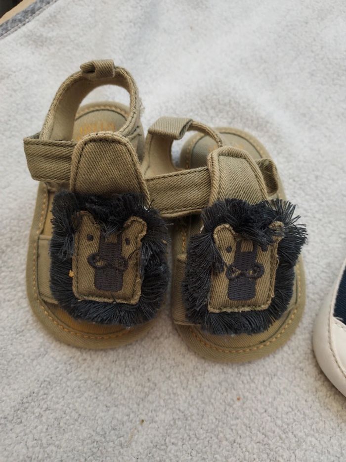 2 paires chaussures bébé été 6-9 mois - photo numéro 3