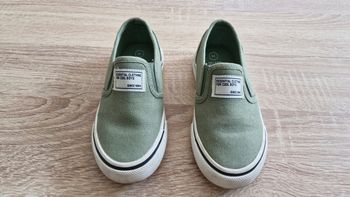 Baskets à enfiler vert olive pour garçon TAO