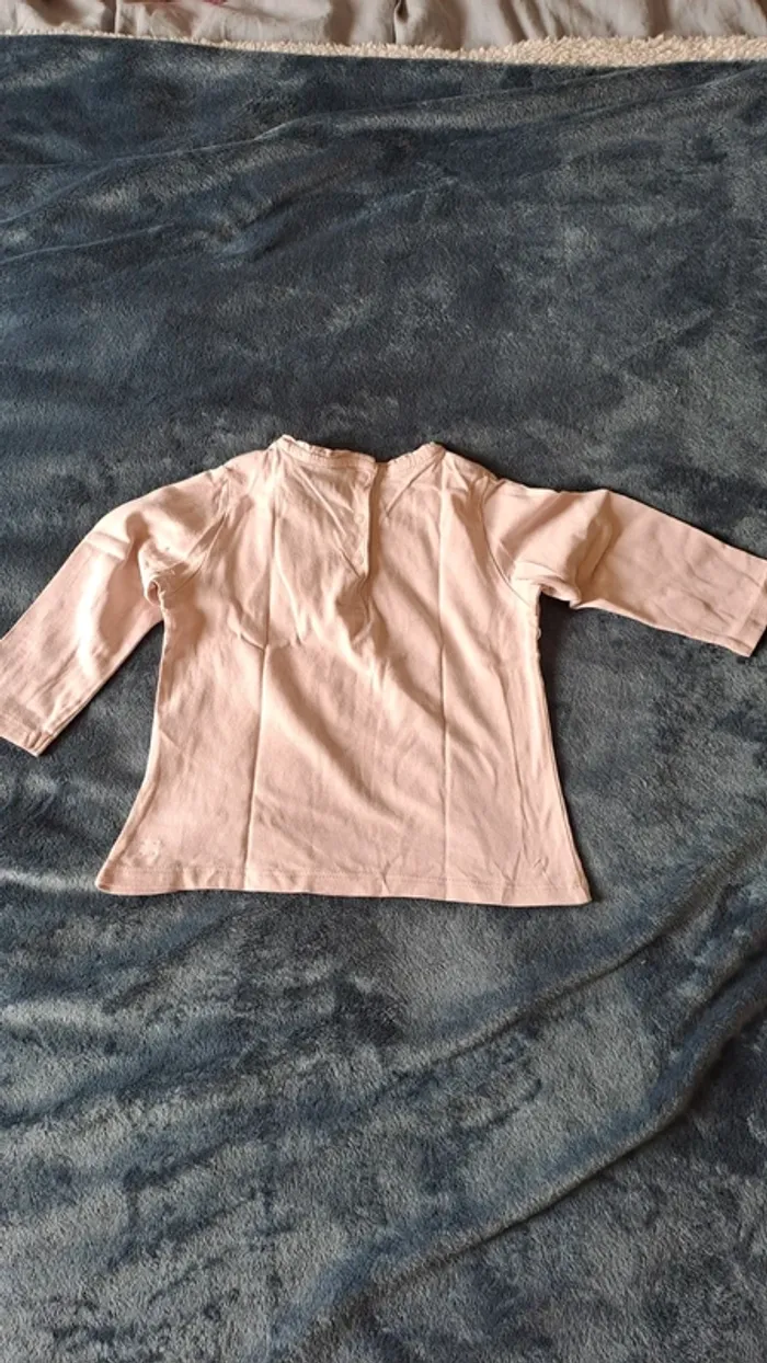 💚T-shirt fille manches longues "Je suis à croquer" GÉMO – 18 mois - photo numéro 4