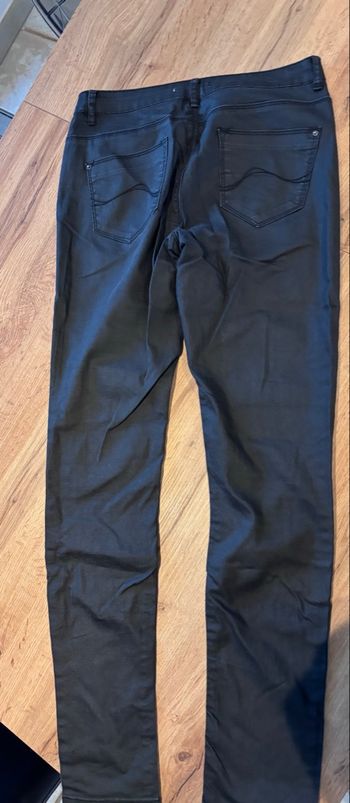 Jeans slim noir enduit Camaïeu taille 38