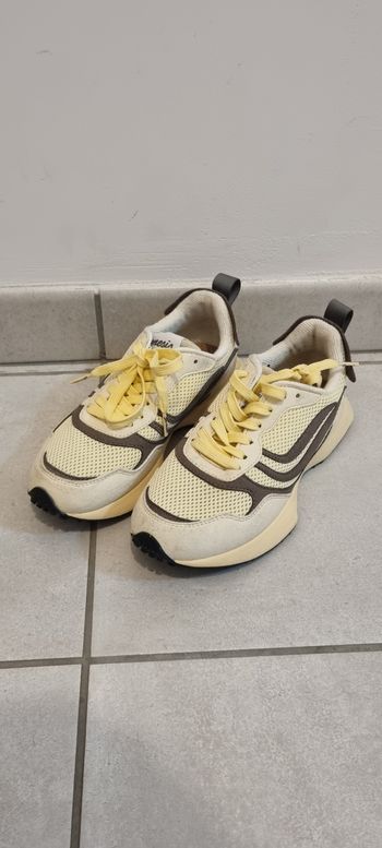 Basket genesis 37 beige marron jaune