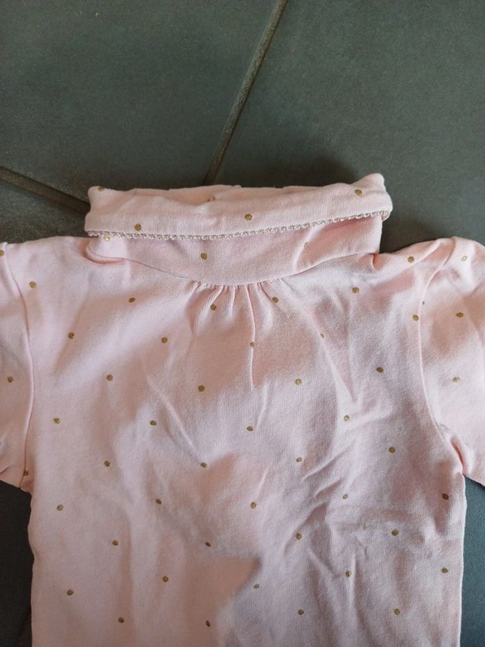 T-shirt manches longues col roulé  kiabi 1 mois - photo numéro 2