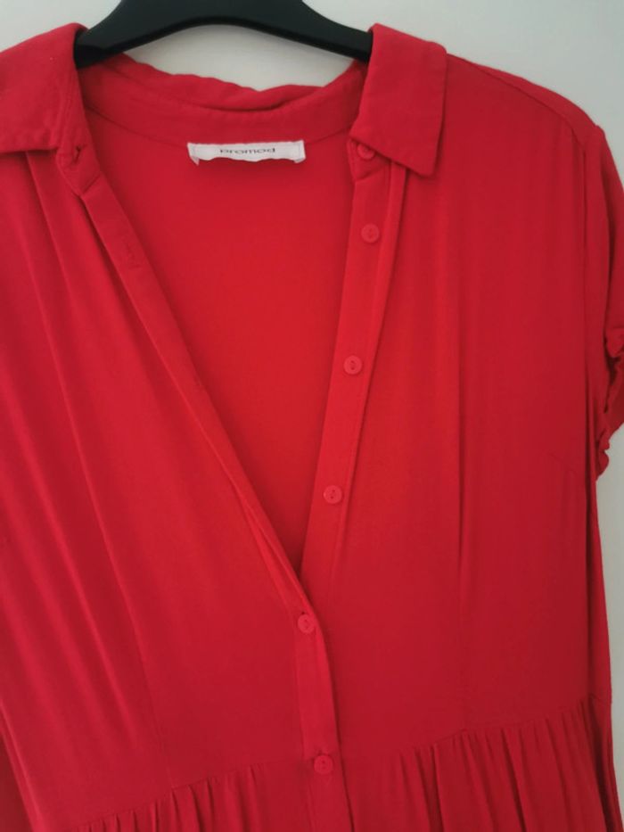 Robe longue rouge / Promod
