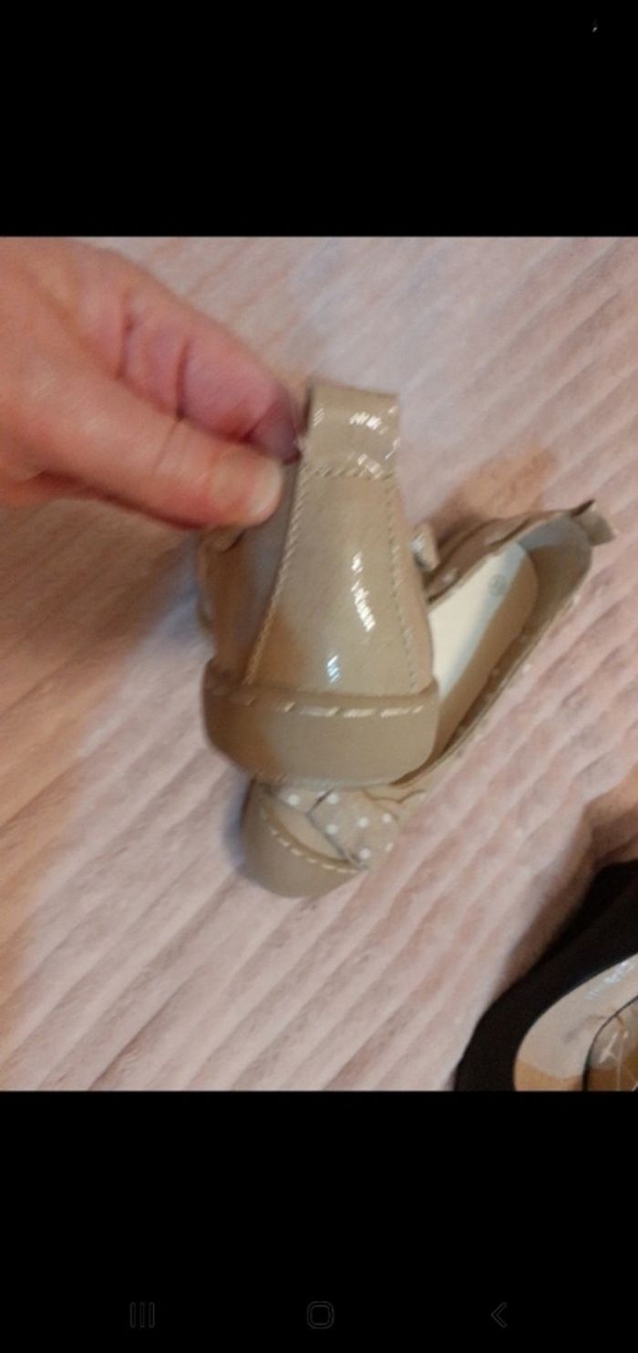 Jolies ballerines fille p 33 crème beige - photo numéro 4