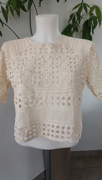 Crop top ajouré
