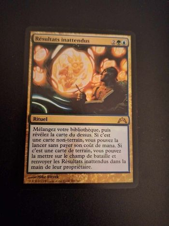 Carte magic "résultats inattendus"