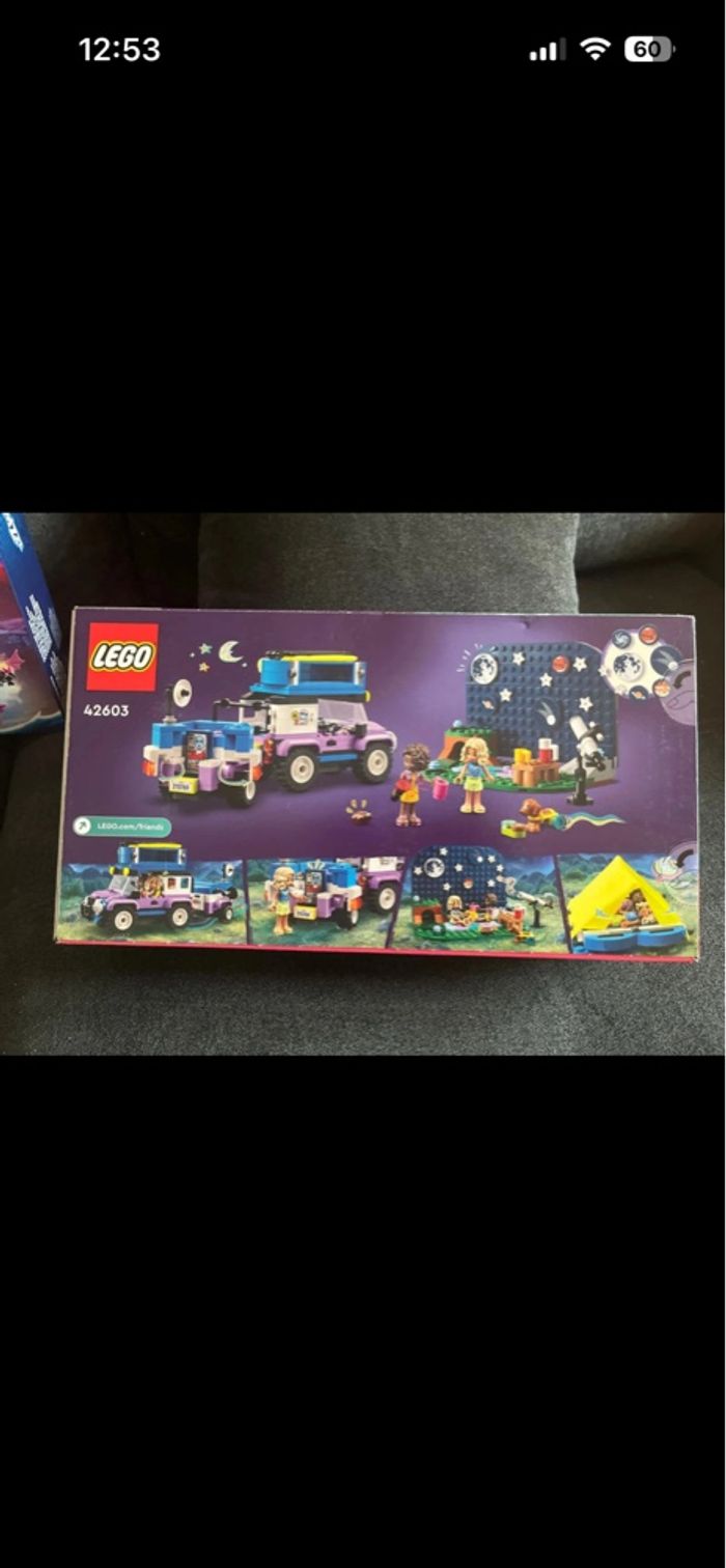 Boîte lego Friend la camping car d observation des Étoiles neuve.