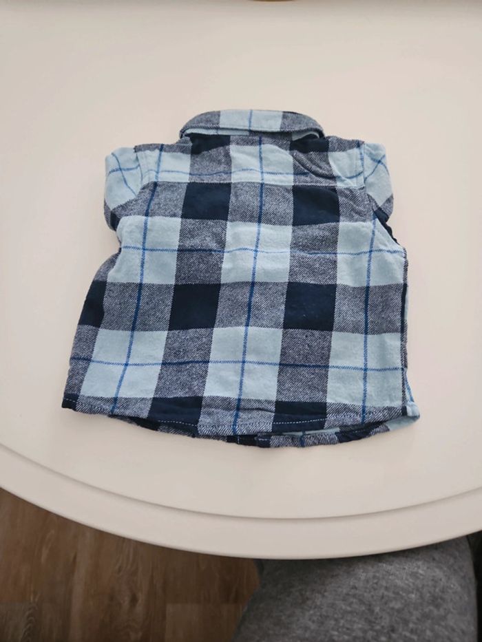 Chemise bleu bébé 0_ 3mois - photo numéro 5