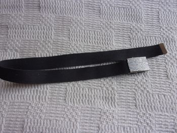 ceinture réglable gris foncé longueur 105 cm