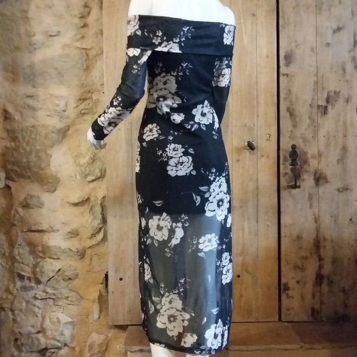 Robe y2k longue fleurs M - photo numéro 6