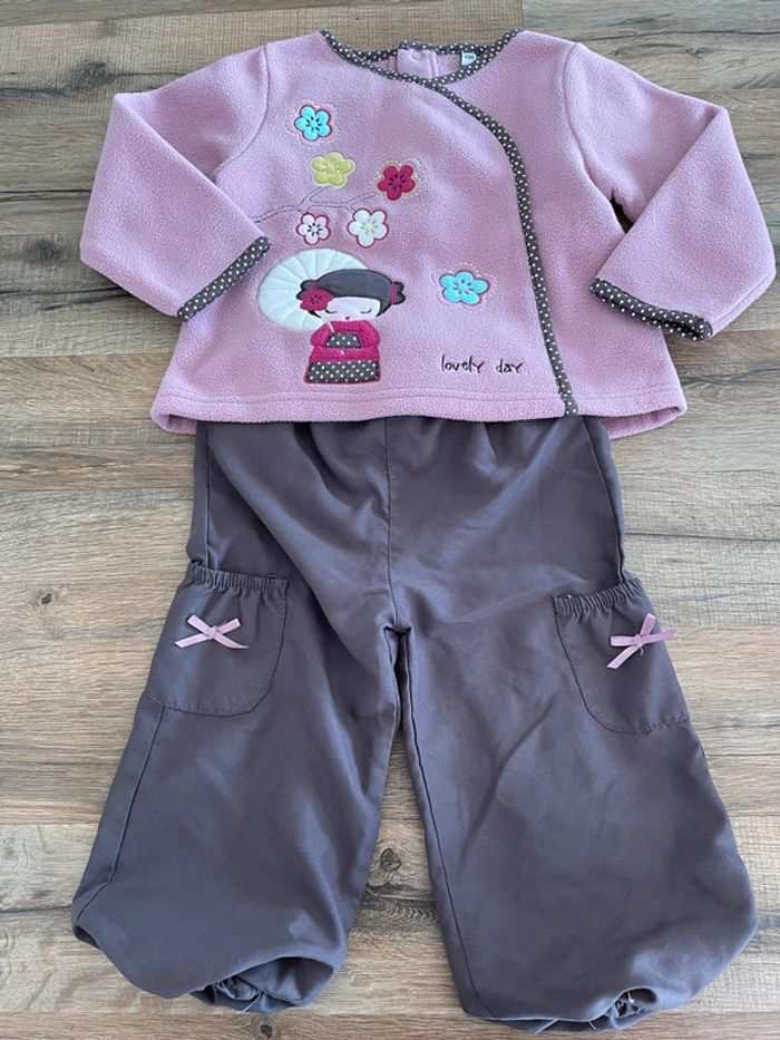 Ensemble fille 24 mois