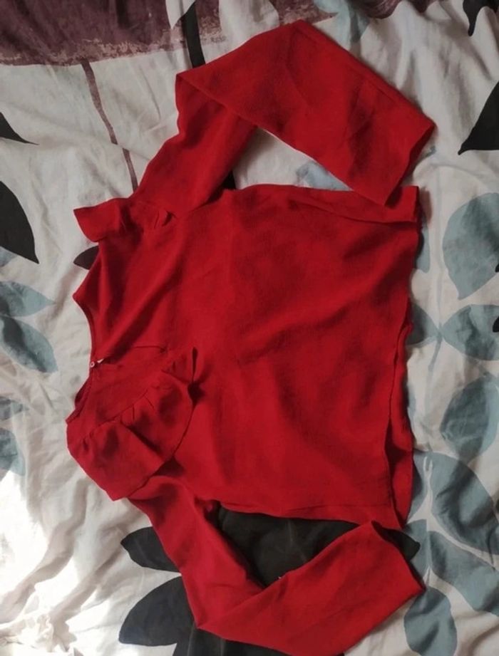 Blouse Bershka rouge - photo numéro 3