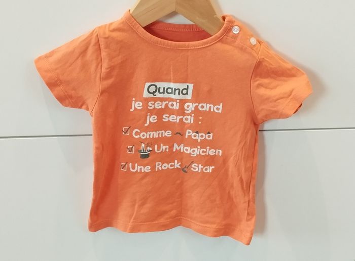 T-shirt MC garçon 6 mois