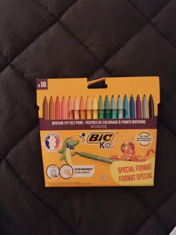 Lot 18 feutres Bic kids
