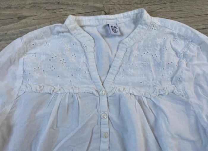 Blouse Zara 11-12ans tbe blanche - photo numéro 2