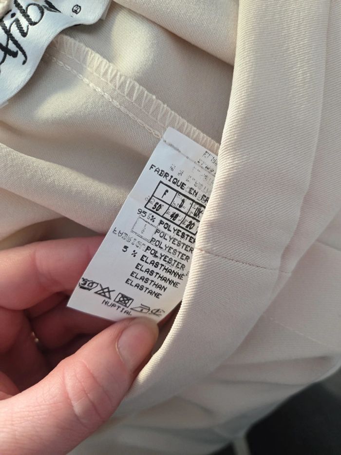 Pantacourt femme grande taille crème taille 50 TBE afibel - photo numéro 4