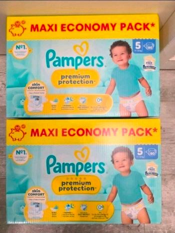 🍼 Pampers Premium Protection – Taille 5 (11–16 kg) – Lot 2x80 couches – Neuf