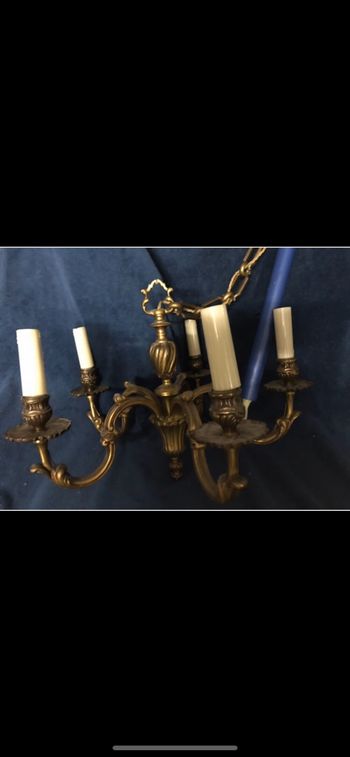 Lustre plafonnier en bronze