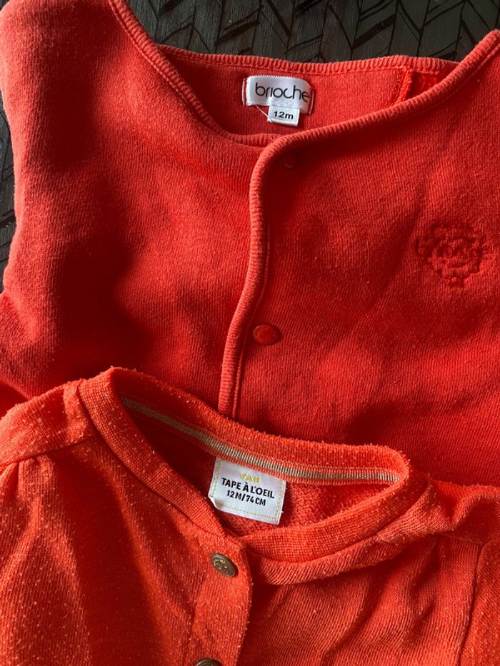 Lot vestes bébé fille 12 mois - photo numéro 3