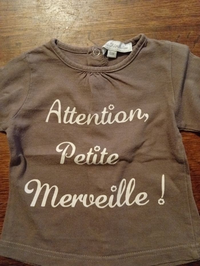 Lot de 3 haut manche longue taille 6 mois - photo numéro 3