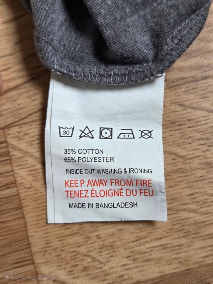 T-shirt manches longues gris EBOUND - 14 ans / 164 cm - photo numéro 4