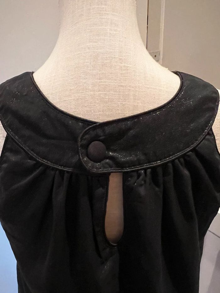 Blouse sans manches femme chic noir pailleté taille 38 - photo numéro 3