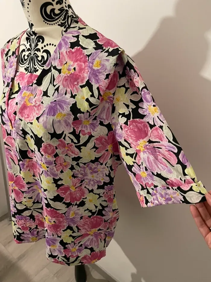 🌸 Blouse fleurie vintage Paul Mausner – Taille 50 🌸 - photo numéro 2