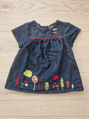 Robe en jean bébé fille Orchestra 6 mois