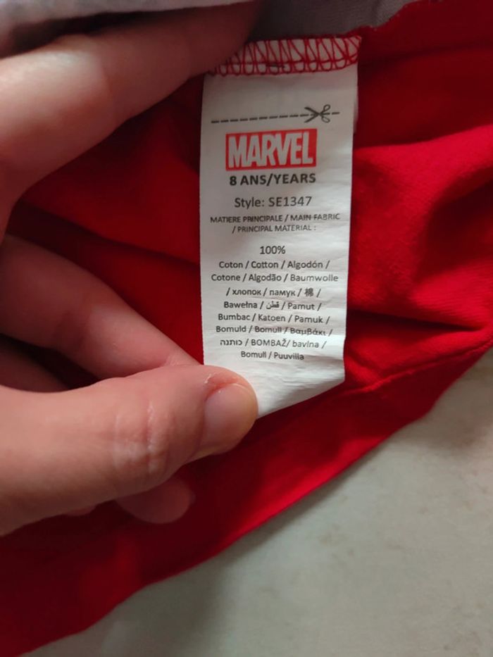 Tee-shirt manches courtes Marvel Avengers 8 ans - photo numéro 5
