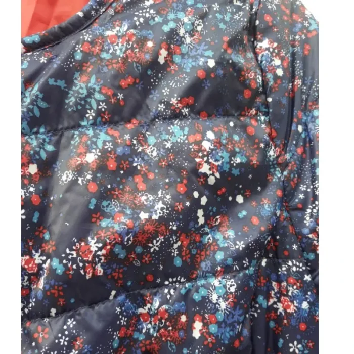 Blouson réversible femme avec fleurs violet et rouge taille 38 - photo numéro 6