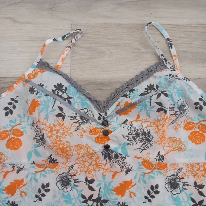 Pyjamas femme imprimé 2 pieces bleu Basic One taille M - photo numéro 3