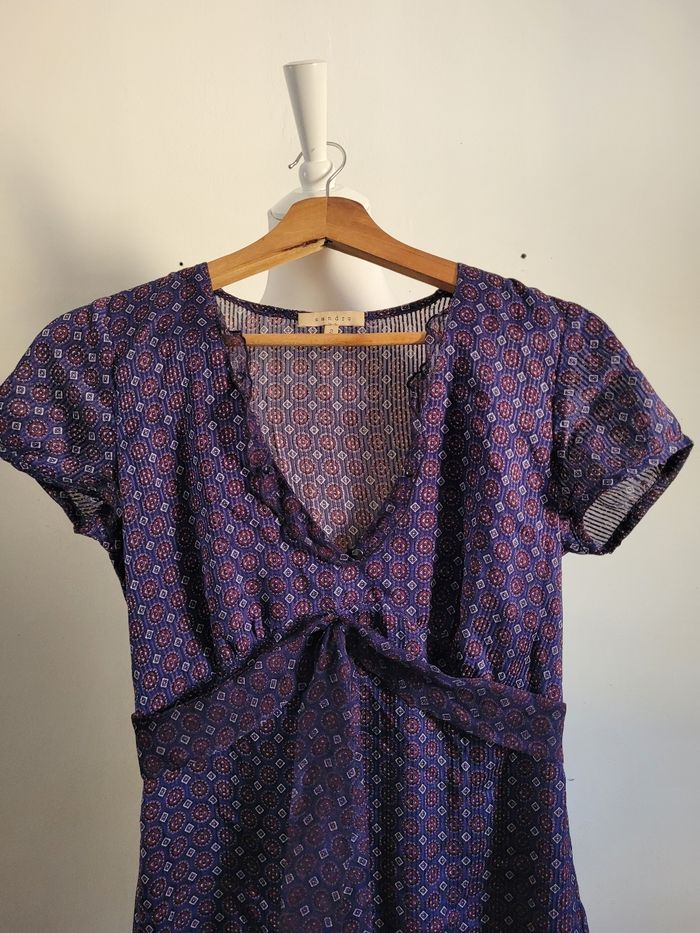 Robe en soie sandro t2 - photo numéro 2