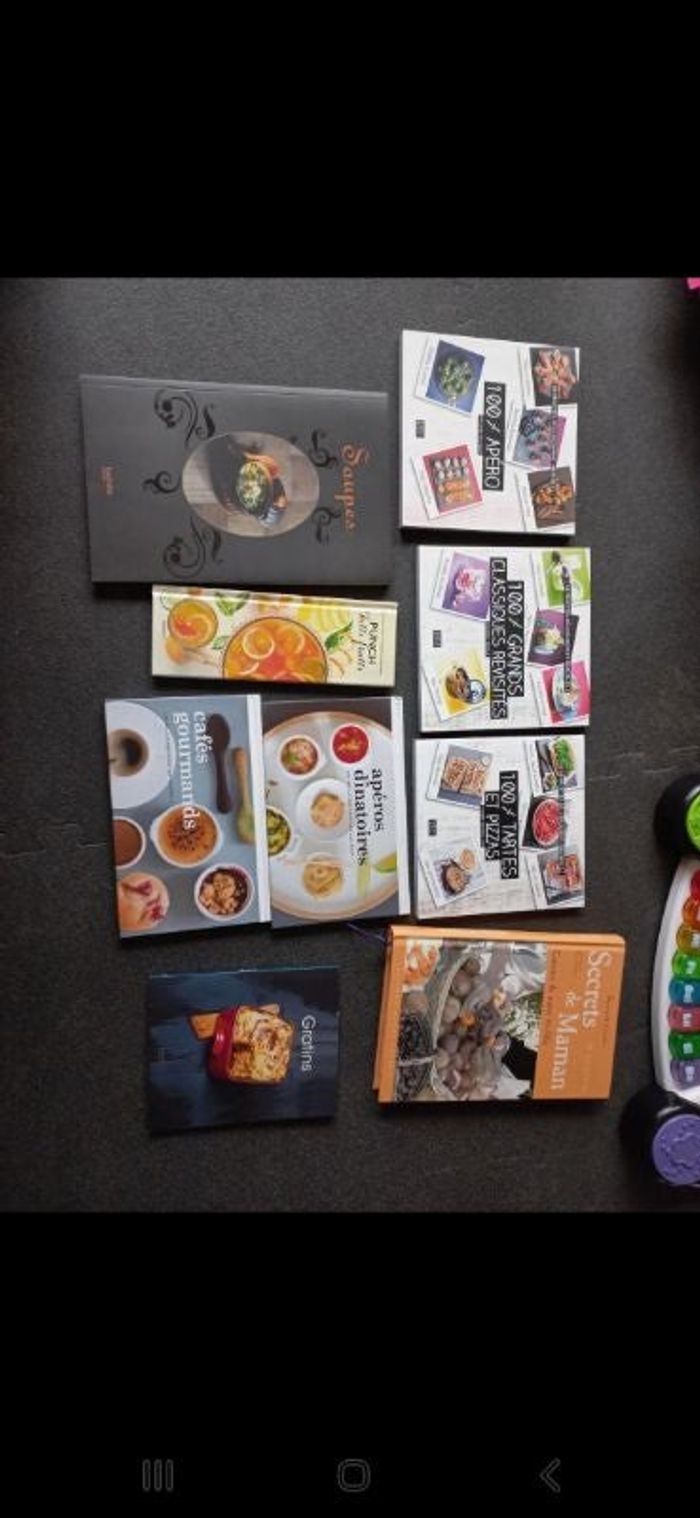 Lot 9 livres recettes