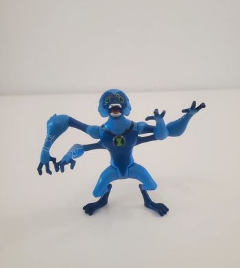 Ben 10 Ultimate Alien Figurine Articulée de Spidermonkey bleu Bandai 2009 Bon état 9cm env.