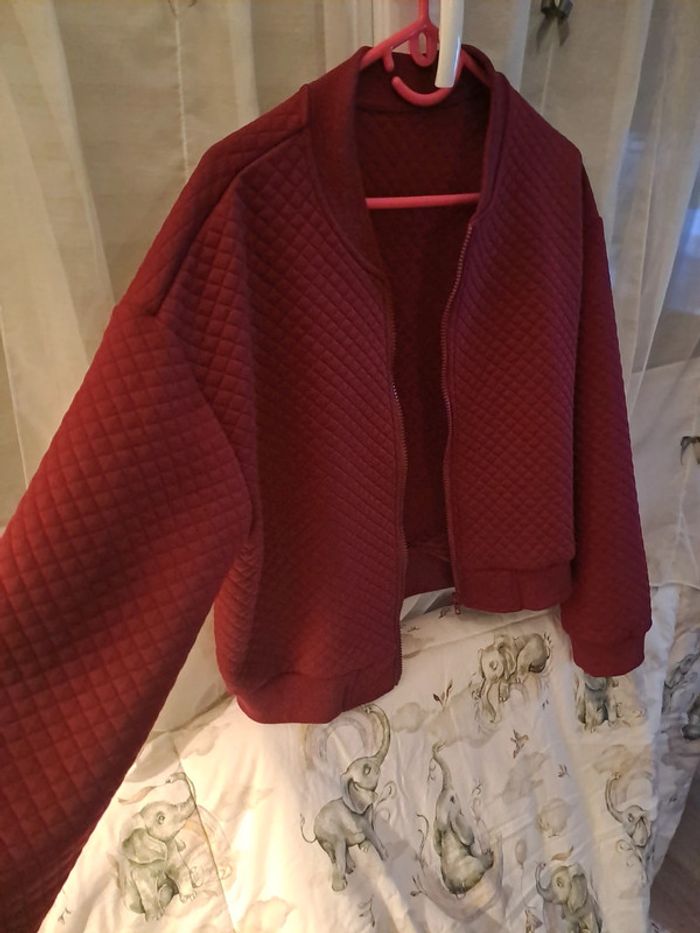 Veste rouge bordeaux - photo numéro 3