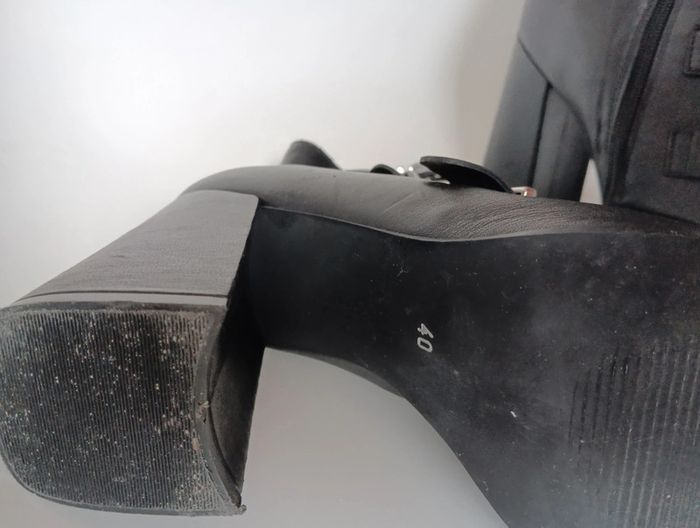 Bottines en cuir à talons Sacha premium taille 40 - photo numéro 5